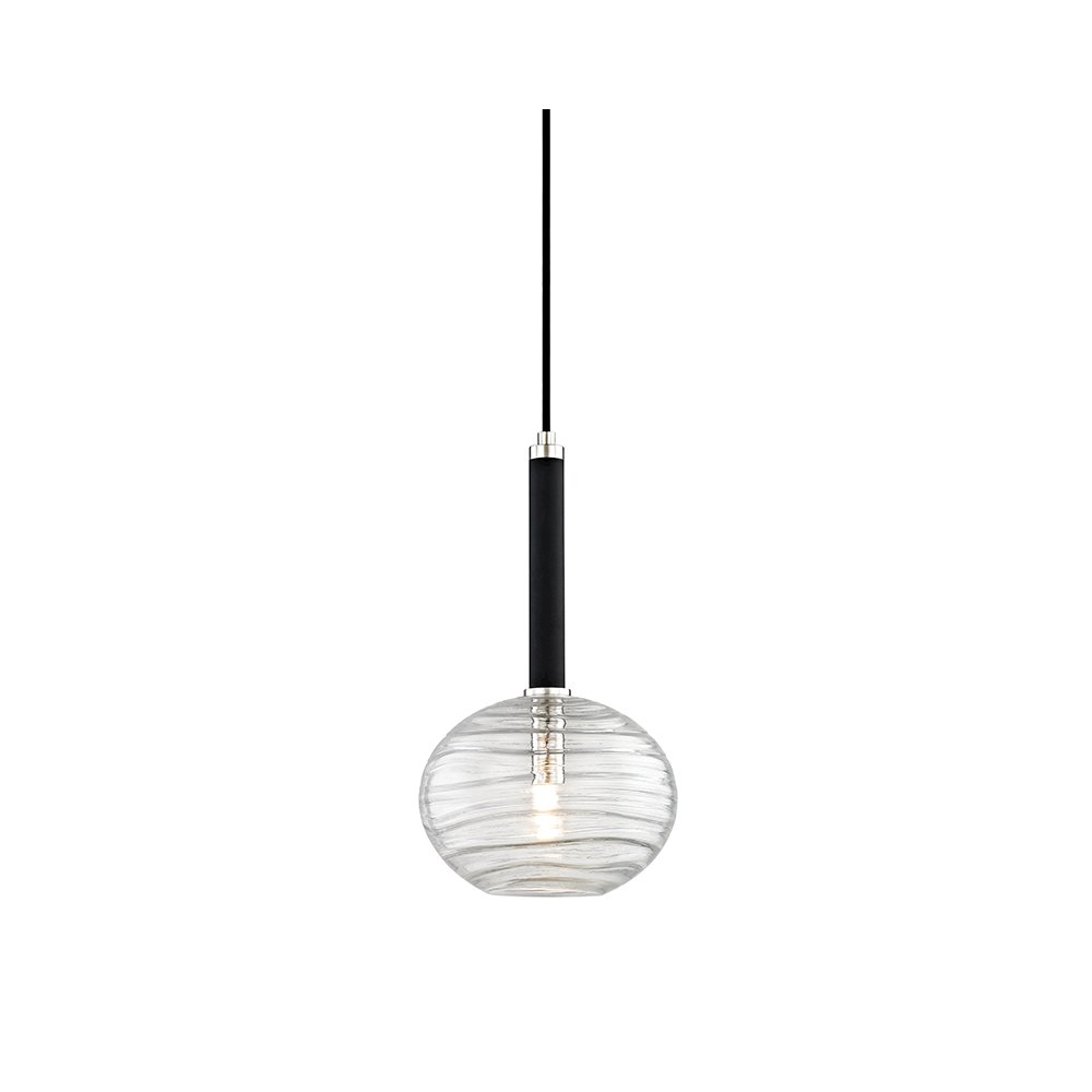 Breton Pendant, Polished Nickel. Picture 1