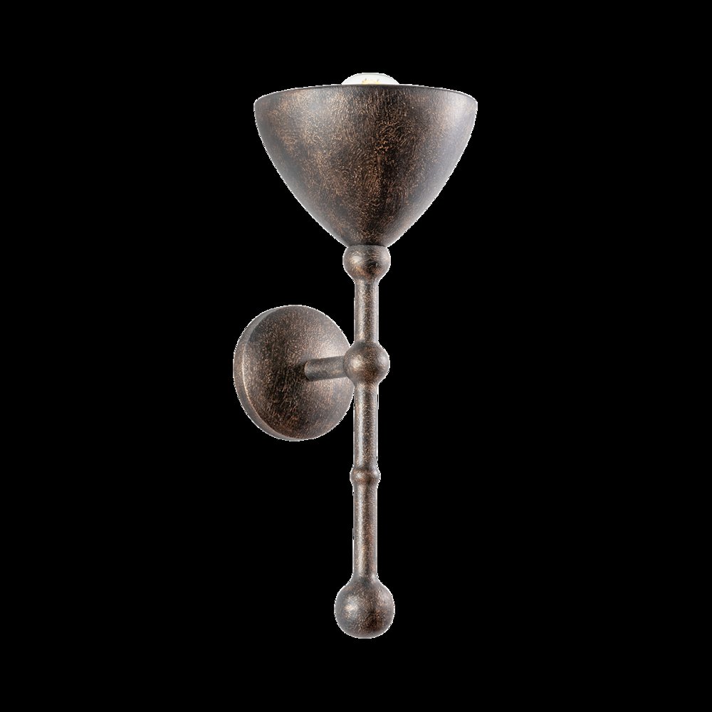 Vishal Wall Sconce, Black Patina Gold. Picture 1