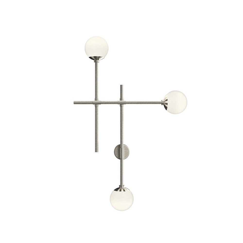 Sabon Wall Sconce, Satin Nickel. Picture 1