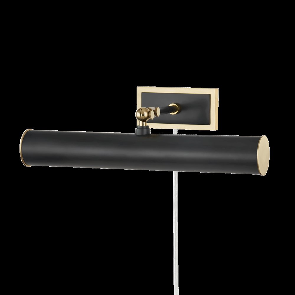Holly Plug-In Picture Light, Aged Brass, Old Bronze. Picture 1