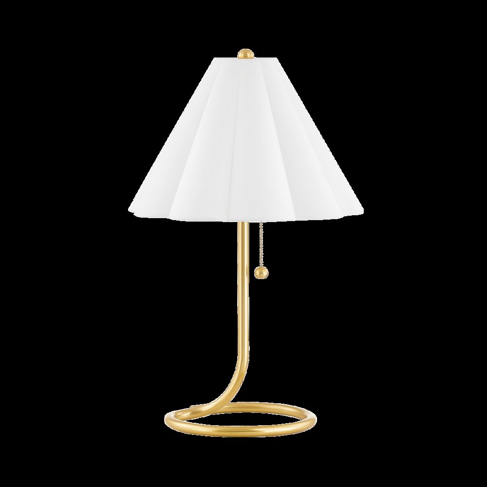 Martha Table Lamp, Aged Brass. Picture 1