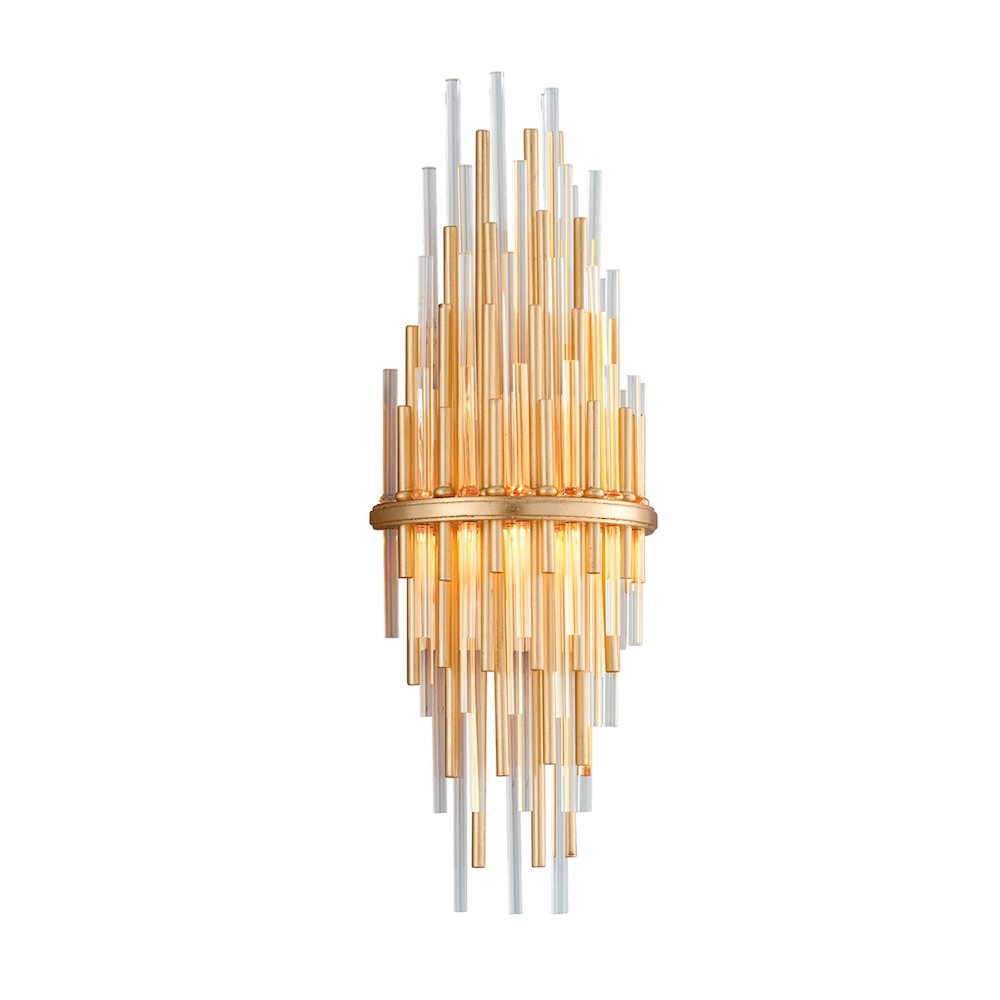 Theory Wall Sconce, Gold Leaf. Picture 1