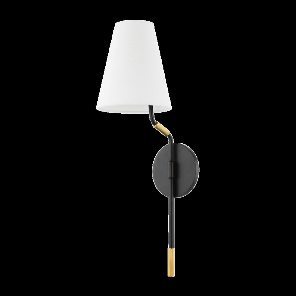 Stanwyck Wall Sconce, Aged Brass. Picture 1