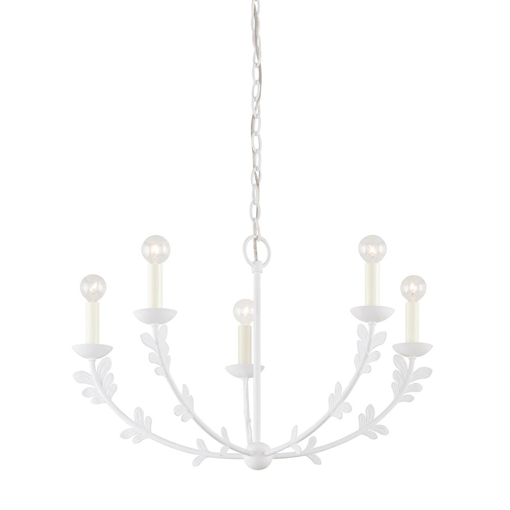 Florian Chandelier In Gesso White Color. Picture 1