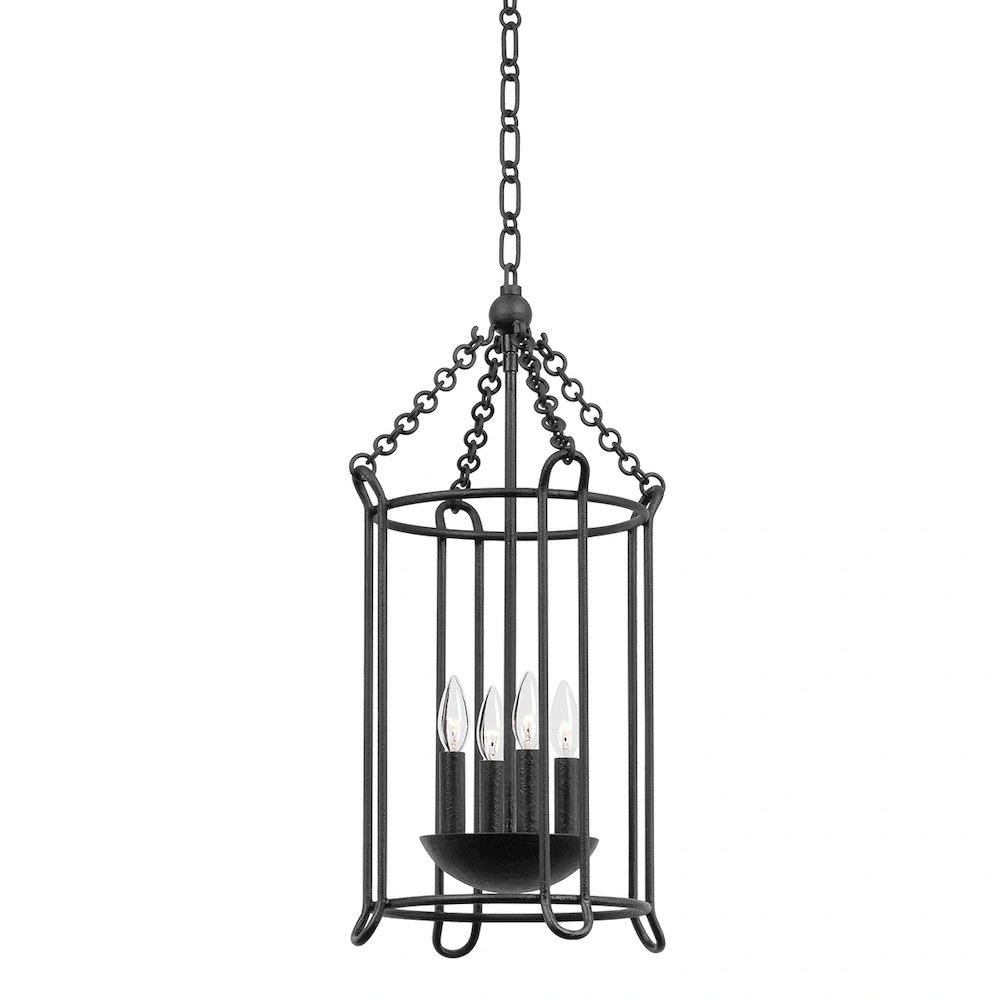Lassen Lantern In Black Iron Color. Picture 1
