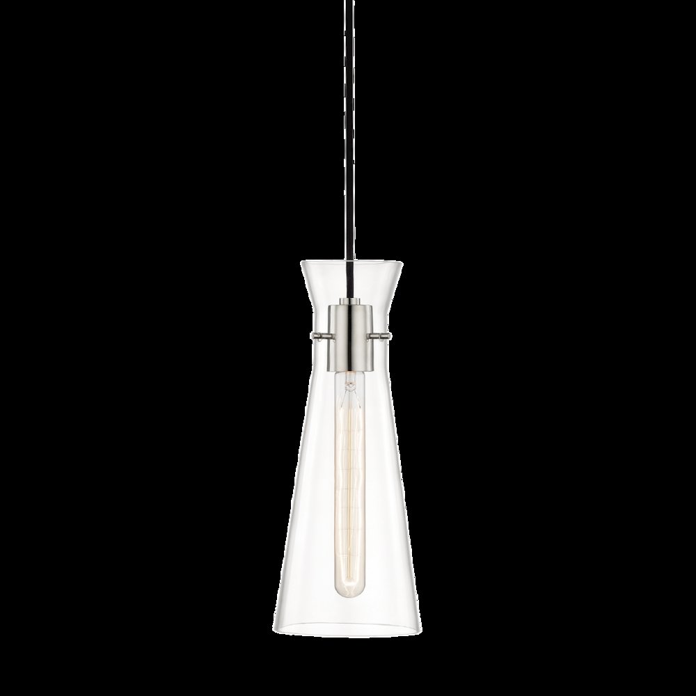 Anya Pendant, Polished Nickel. Picture 1