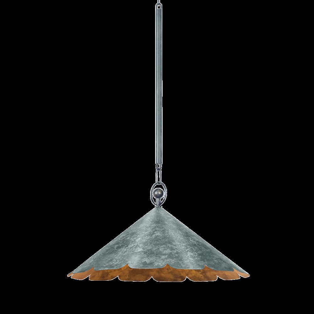 Folly Beach Pendant, Verdigris. Picture 1