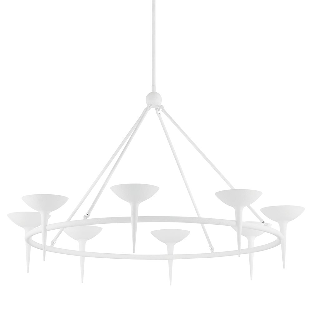 Cecilia Chandelier, Gesso White. Picture 1
