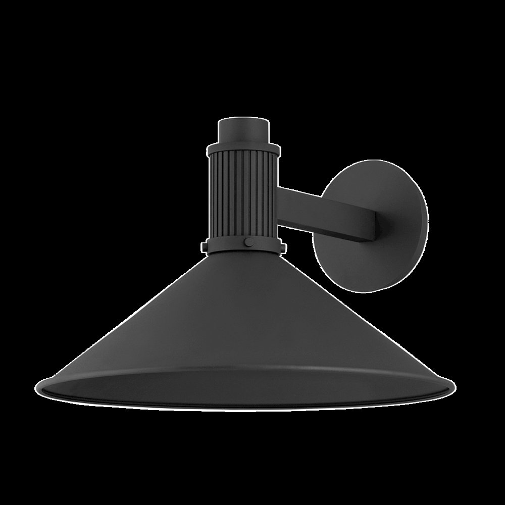 Elani Exterior Wall Sconce, Texture Black. Picture 1