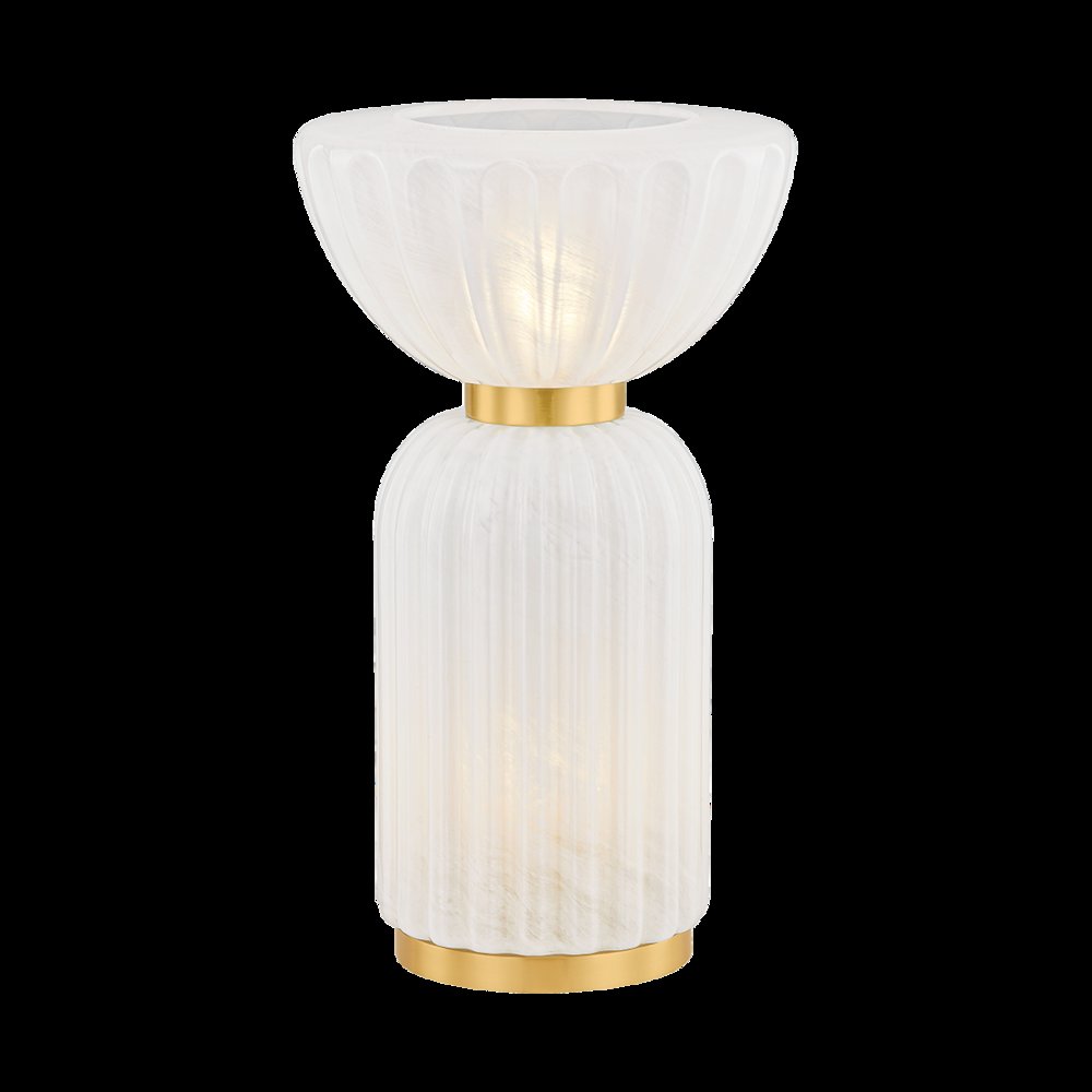 Cordelia Table Lamp, Aged Brass. Picture 1