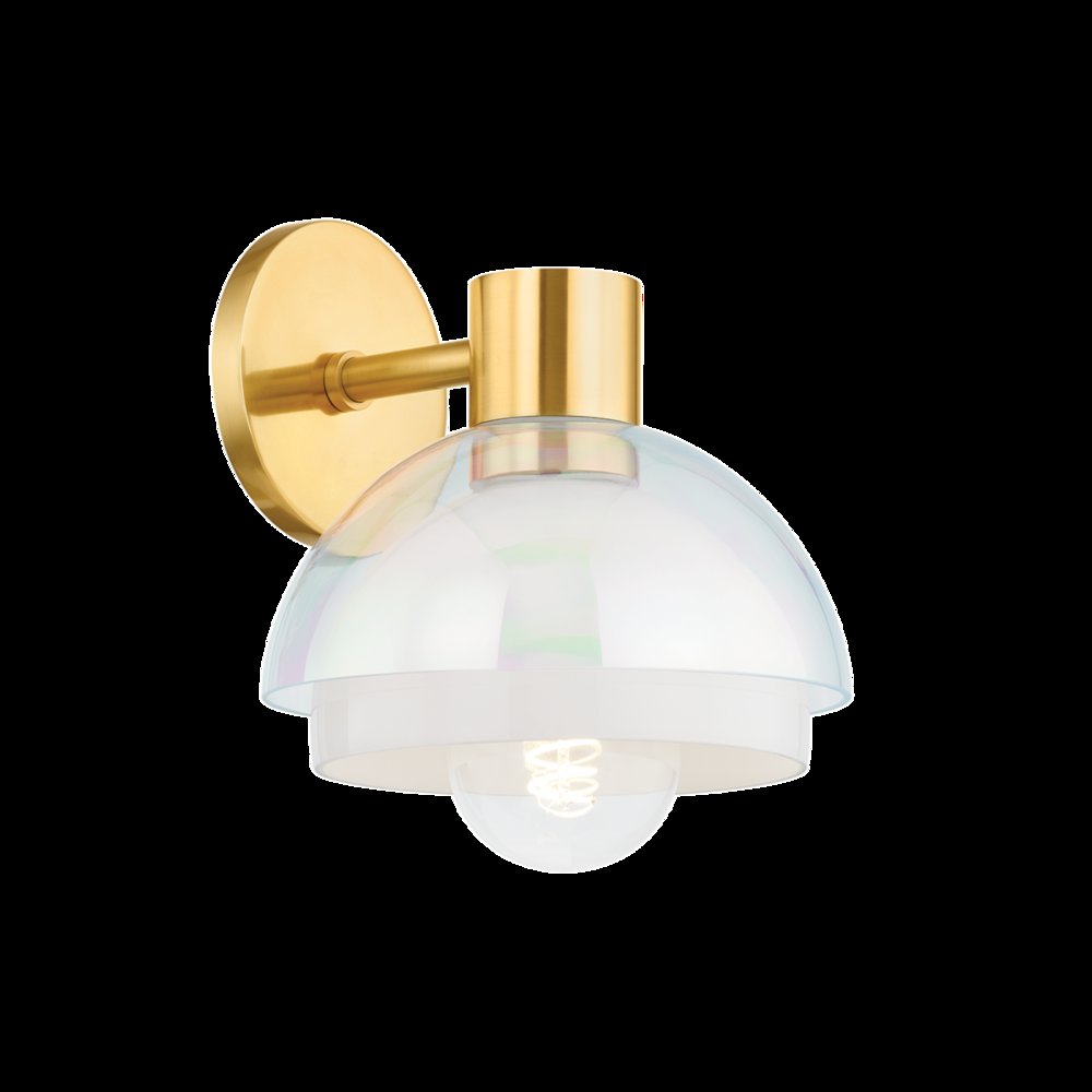 Modena Wall Sconce, Aged Brass. Picture 1