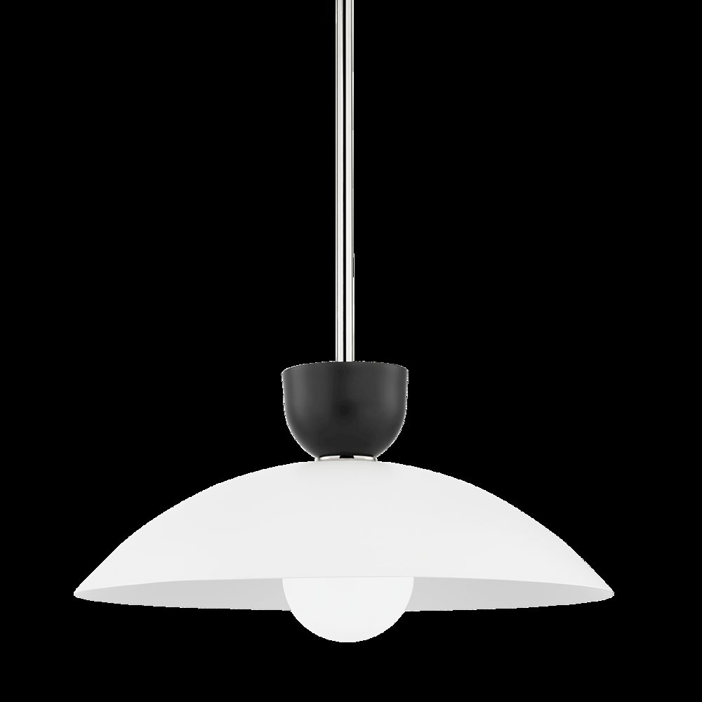 Whitley Pendant, Polished Nickel. Picture 1