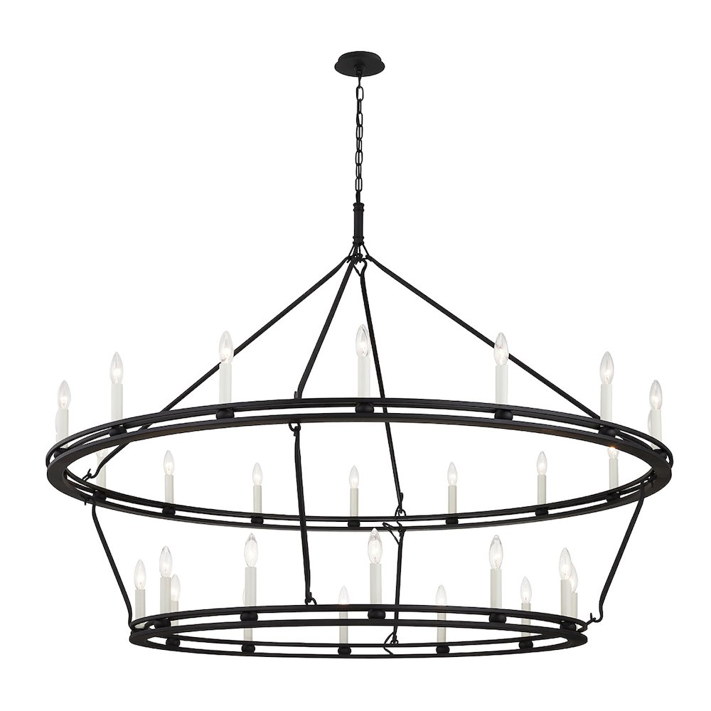 Sutton Chandelier In Textured Black Color. Picture 1