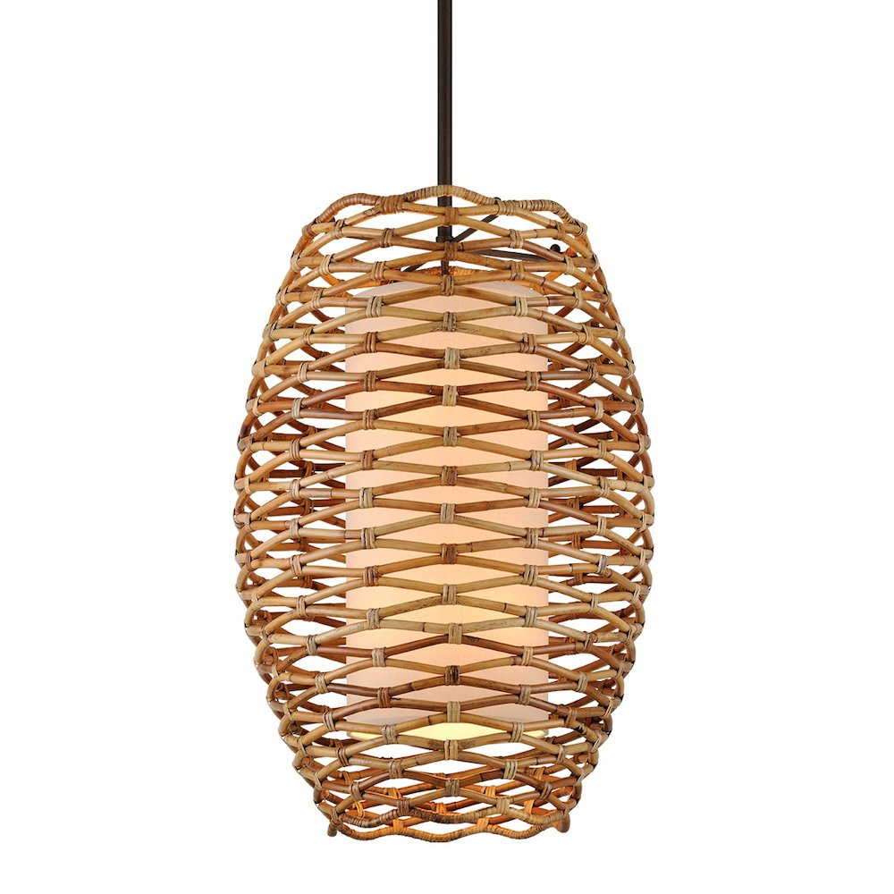 Balboa Chandelier In Bronze Color. Picture 1