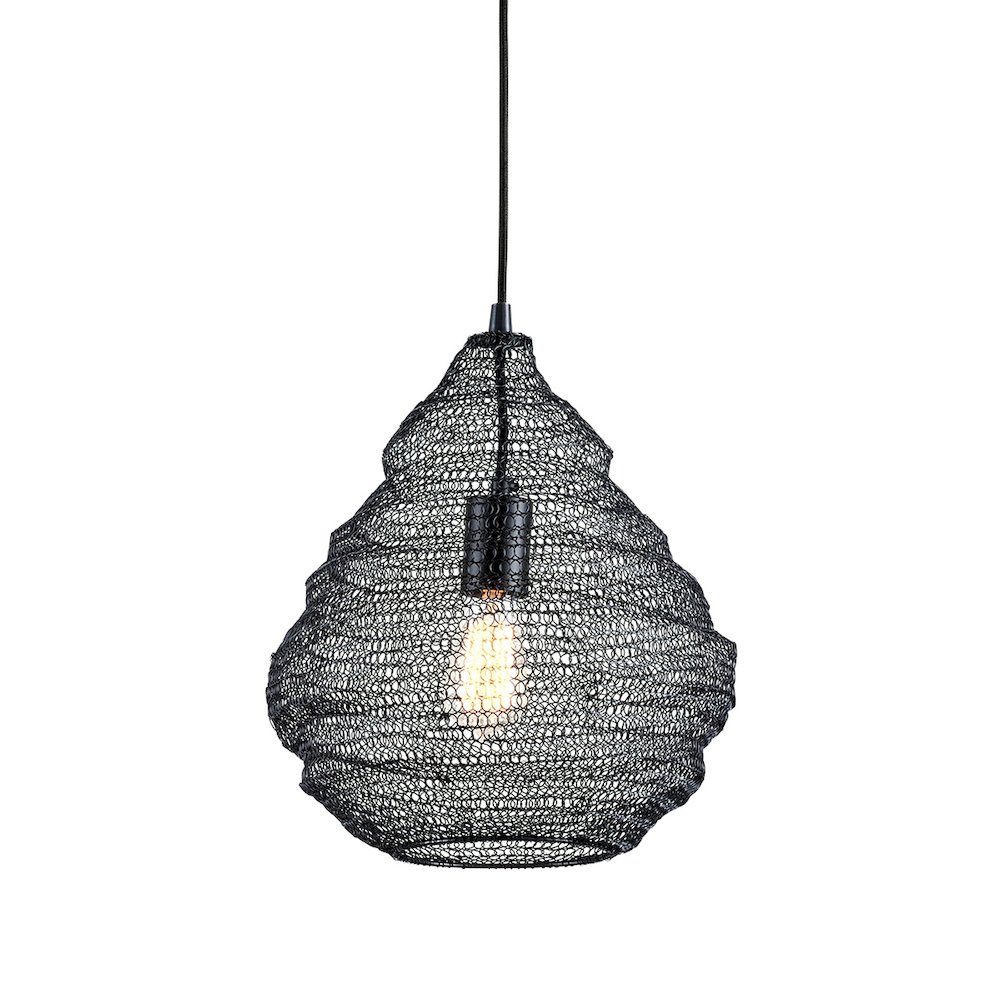 Wabi Sabi Pendant In Black Color. Picture 1