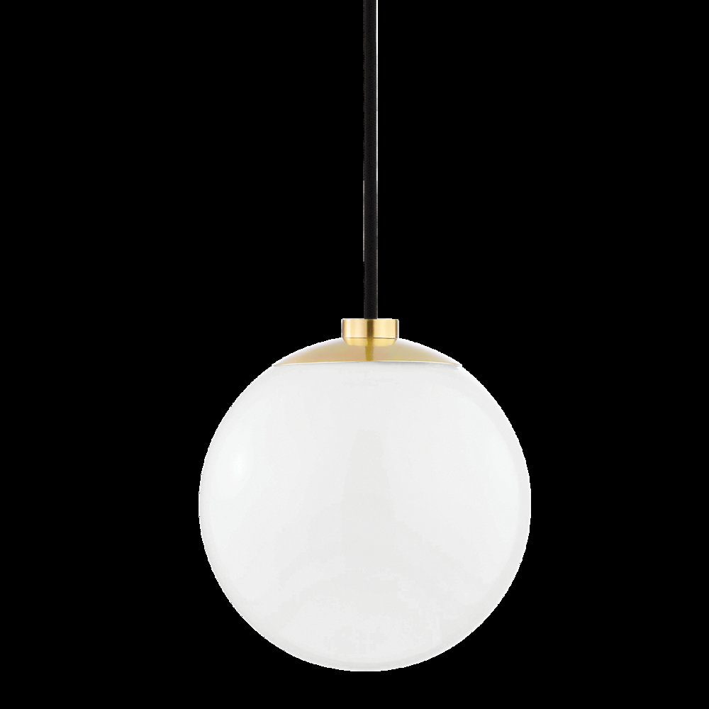 Stella Pendant, Aged Brass. Picture 1