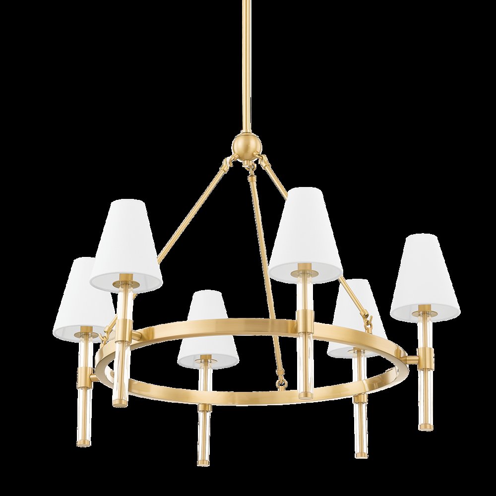 Janelle Chandelier, Aged Brass. Picture 1