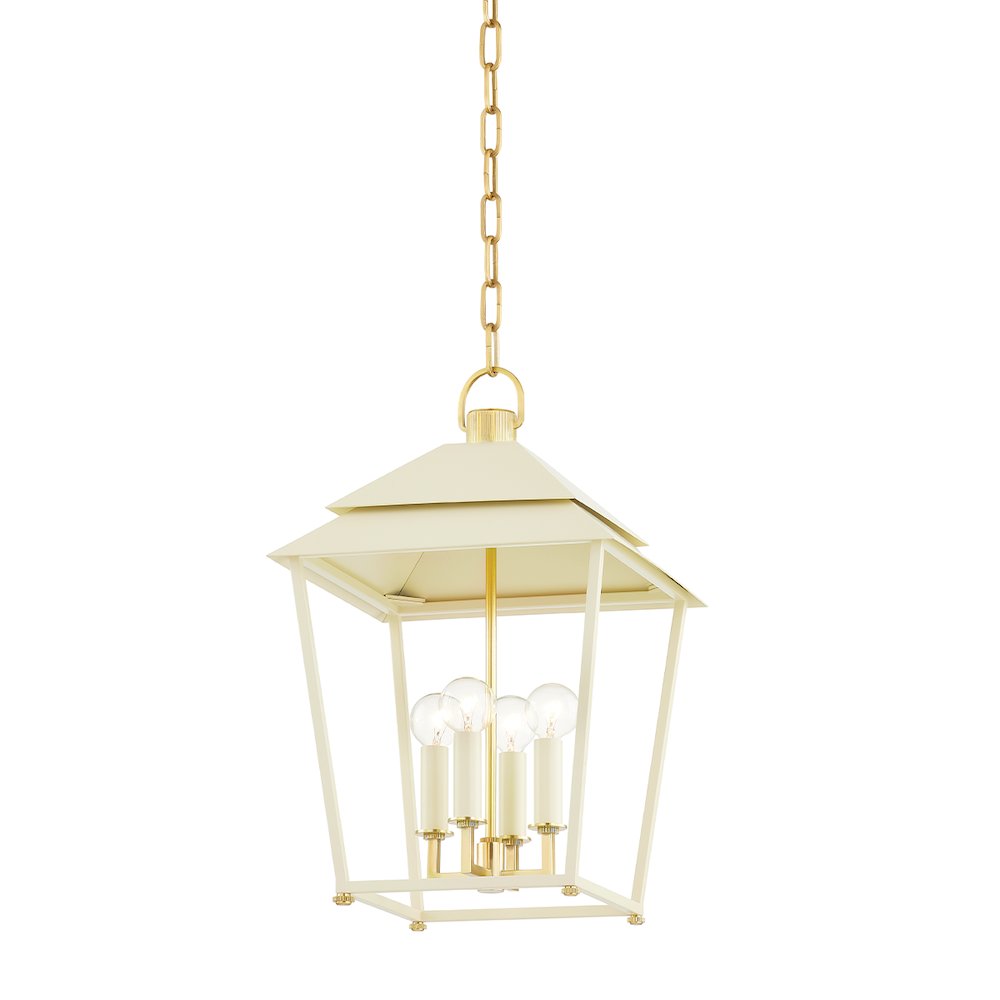 Natick Lantern, Aged Brass. Picture 1