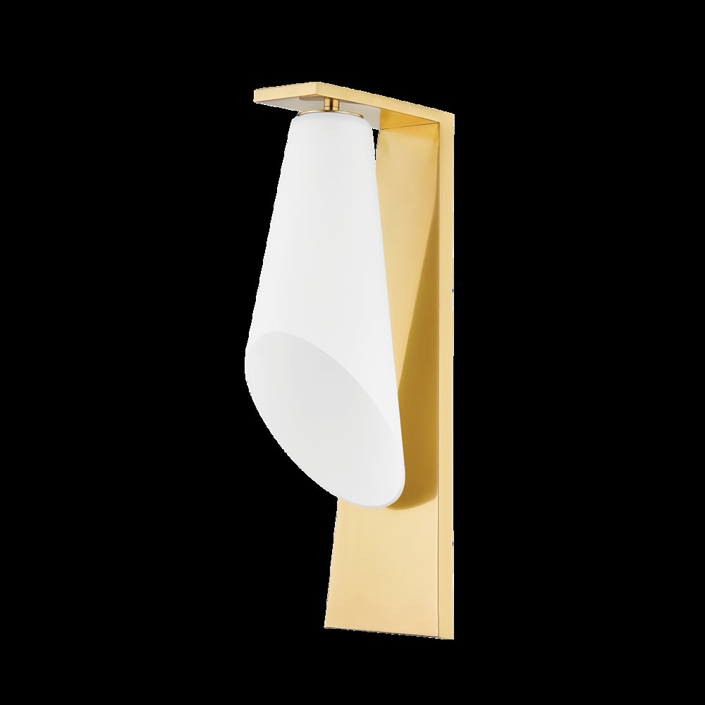 Andros Wall Sconce, Aged Brass. Picture 1