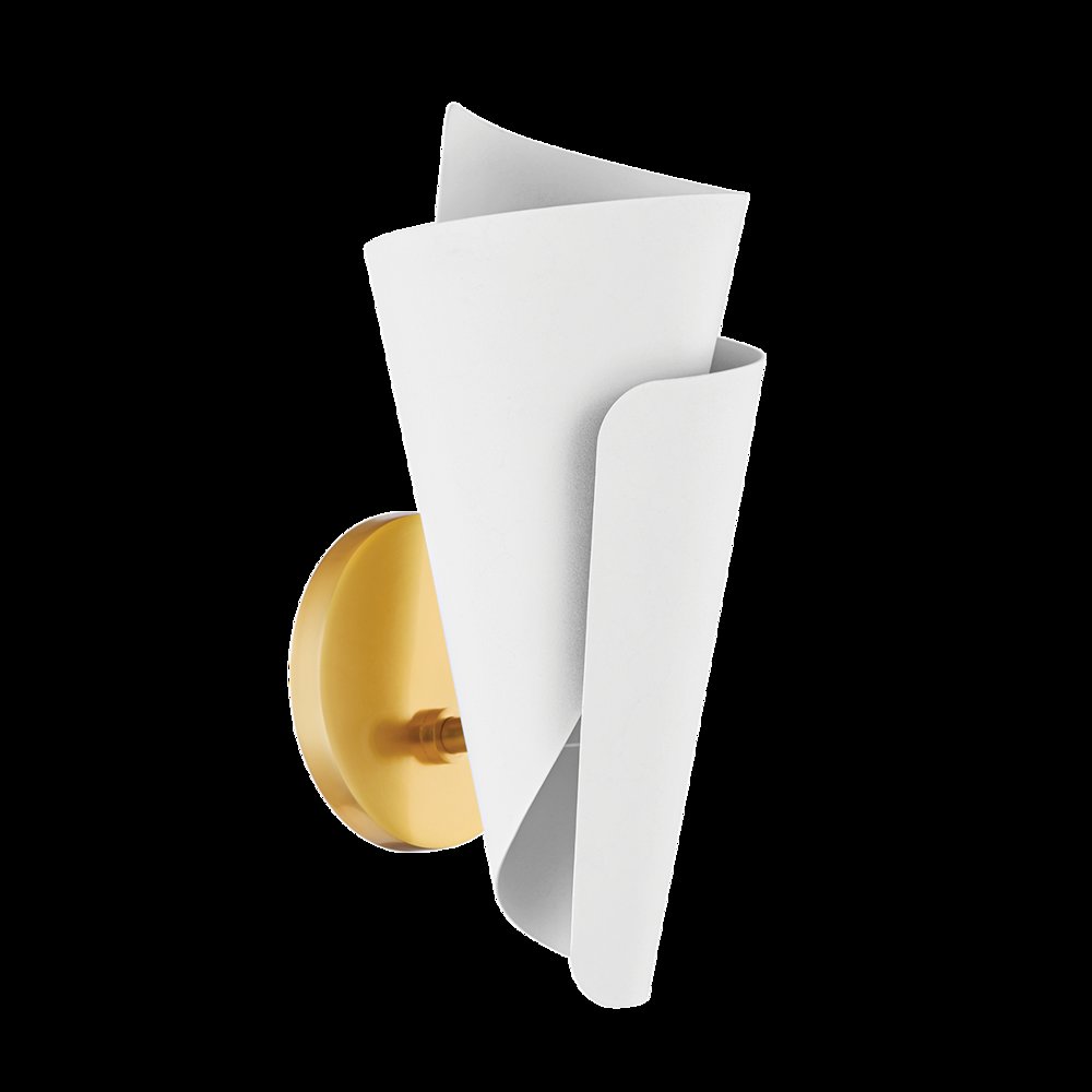 Davina Wall Sconce, Aged Brass. Picture 1