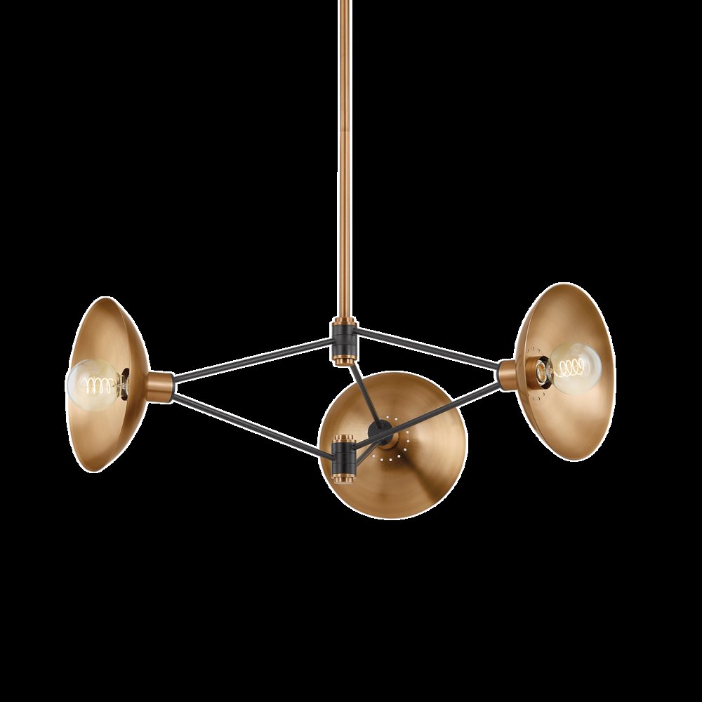 Axel Chandelier, Patina Brass. Picture 1