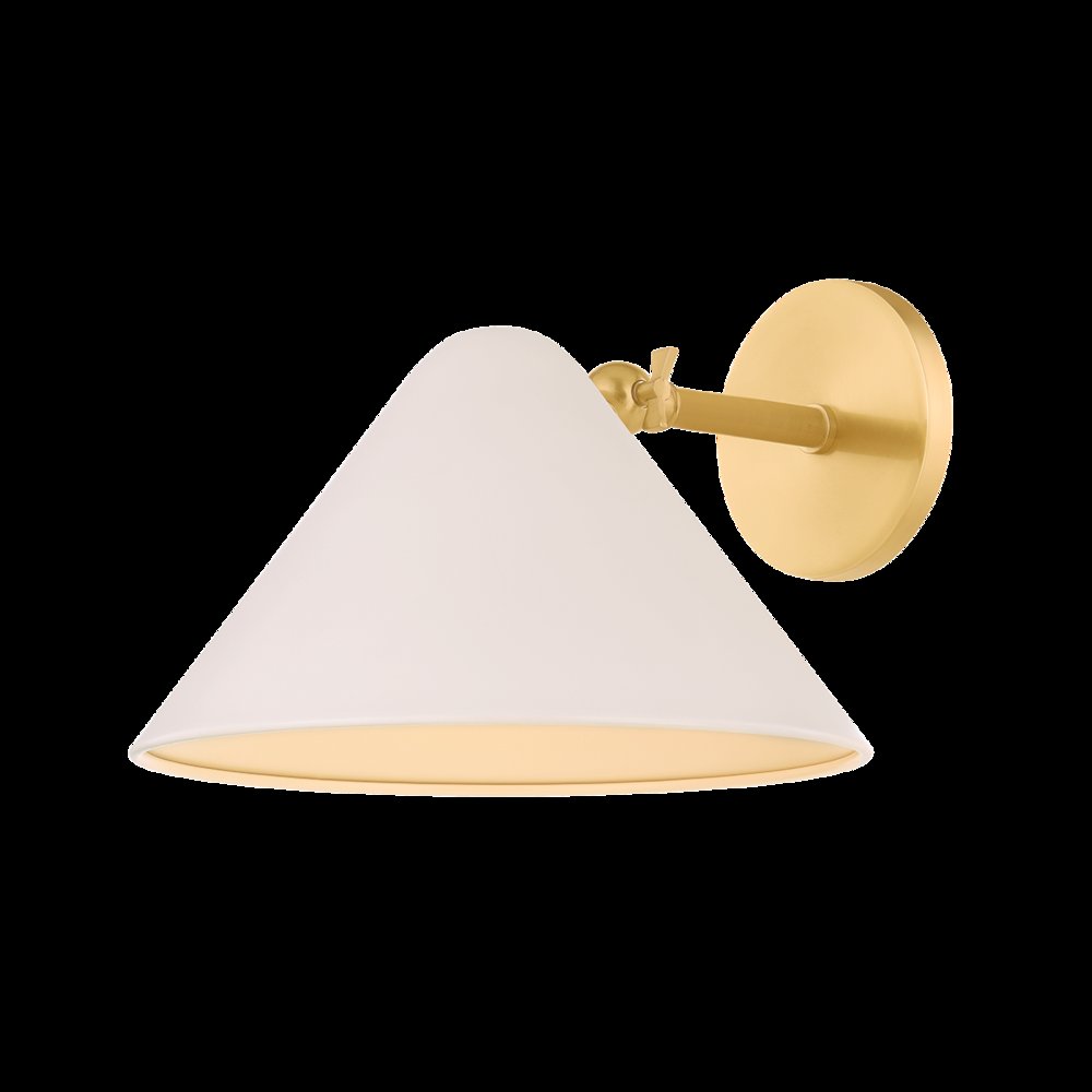 Sonja Wall Sconce, Aged Brass. Picture 1