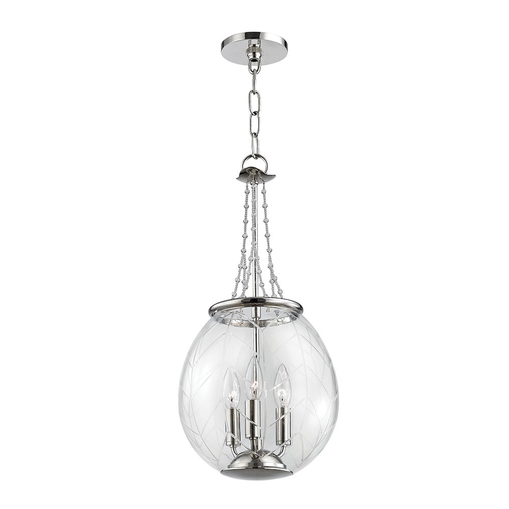 Pierce Pendant, Polished Nickel. Picture 1