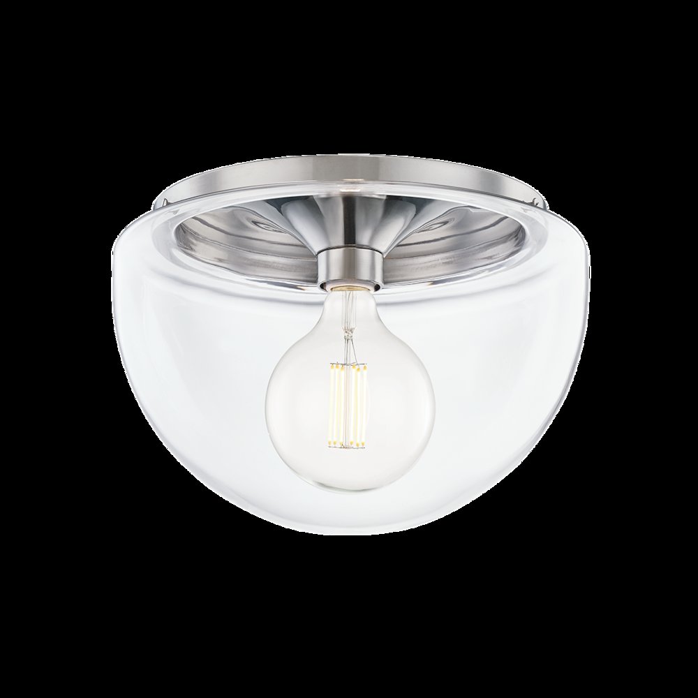 Grace Flush Mount, Polished Nickel. Picture 1
