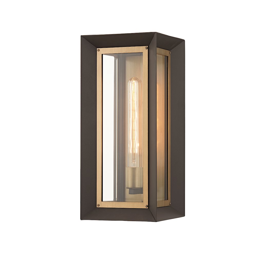 Lowry Exterior Wall Sconce, Textured Bronze. Picture 1