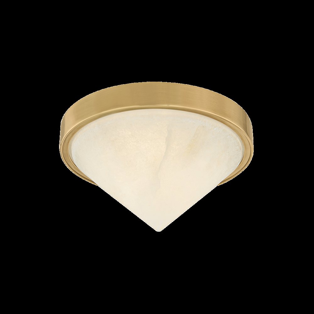 Colmar Flush Mount, Vintage Brass. Picture 1