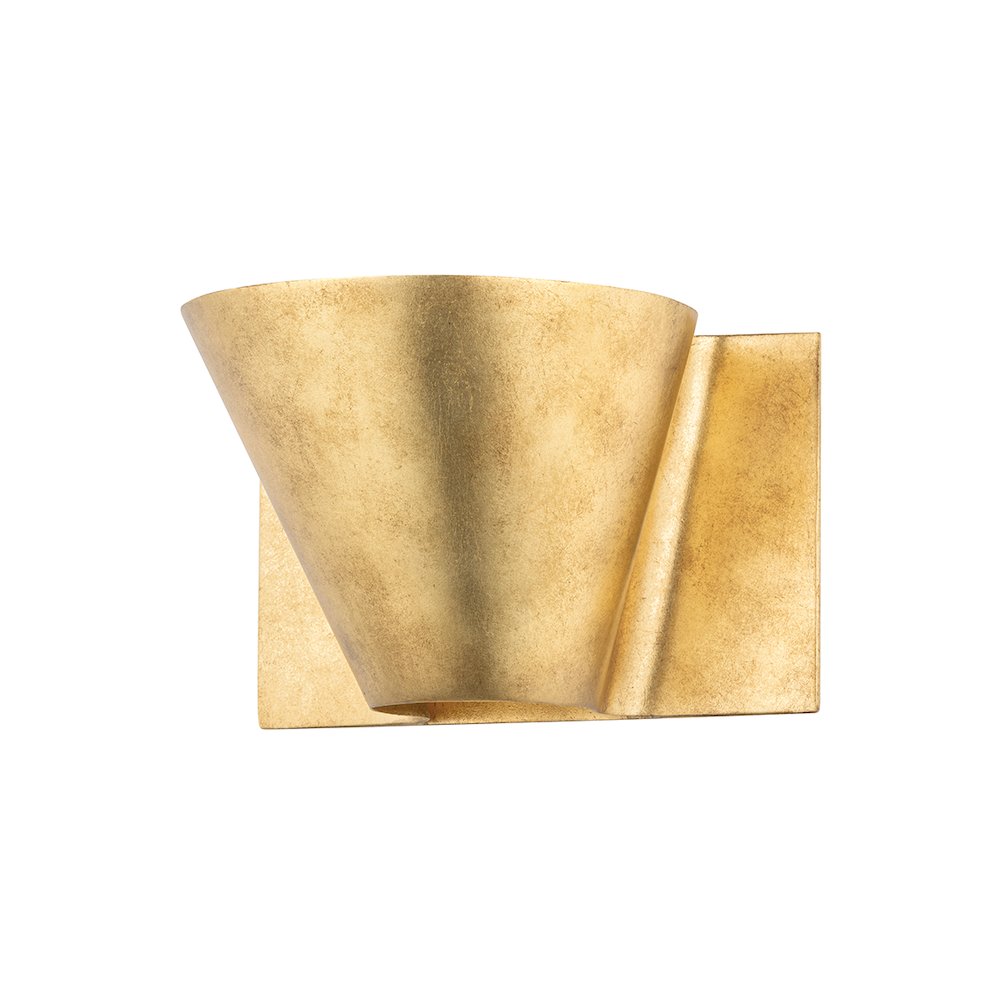 Reeve Wall Sconce, Vintage Gold Leaf. Picture 1