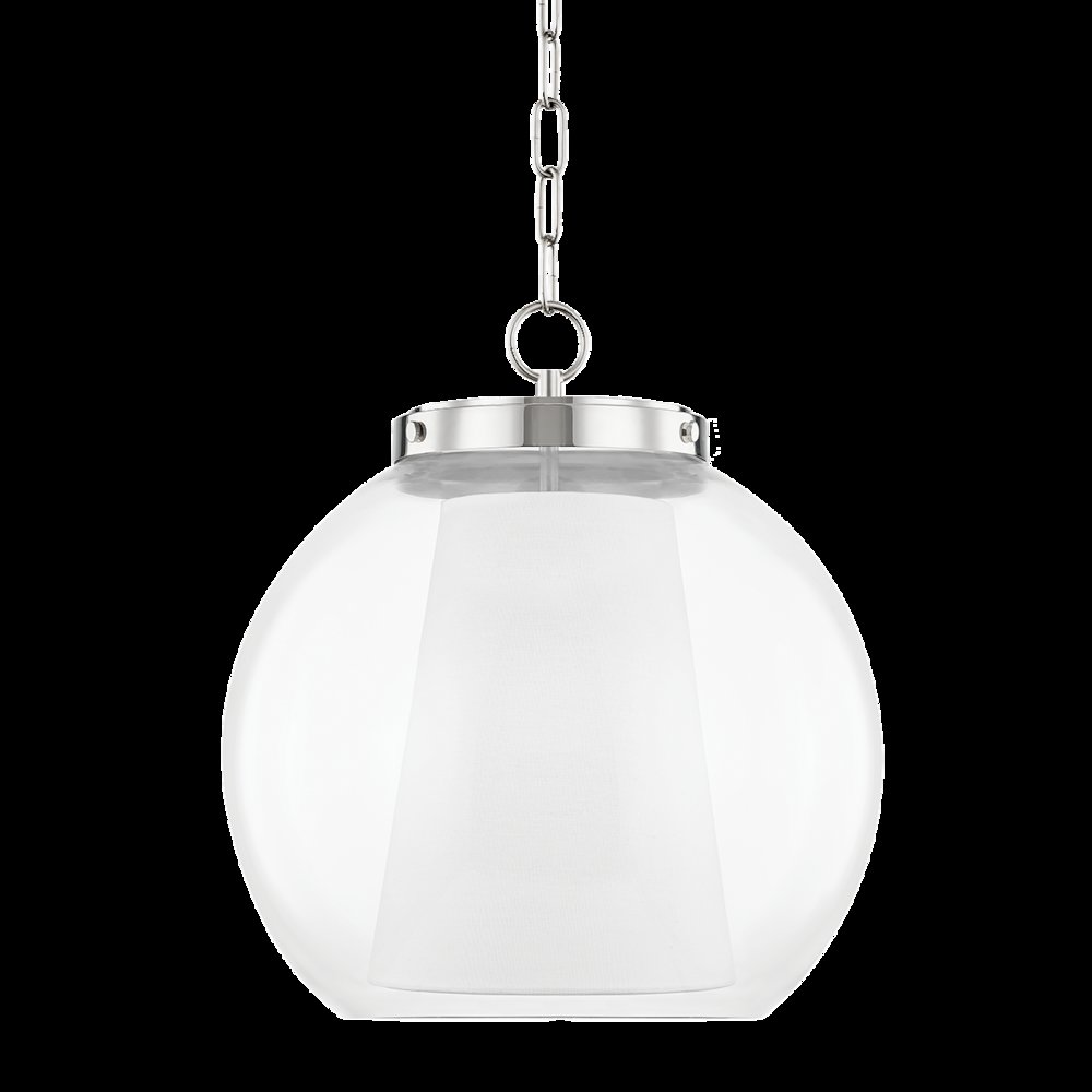 Sasha Pendant, Polished Nickel. Picture 1