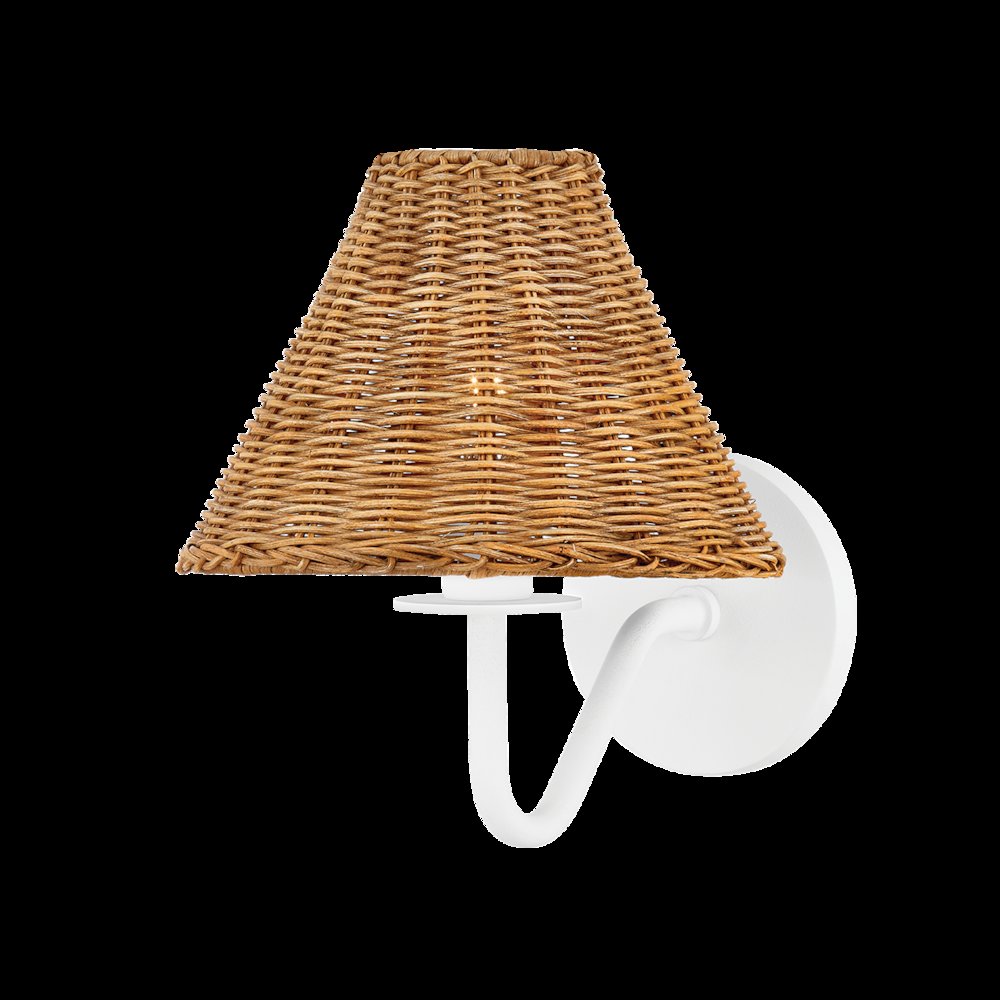 Issa Wall Sconce, Texture White. Picture 1