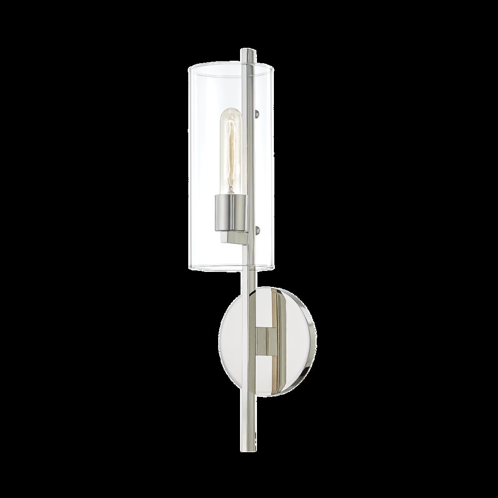 Ariel Wall Sconce, Polished Nickel. Picture 1