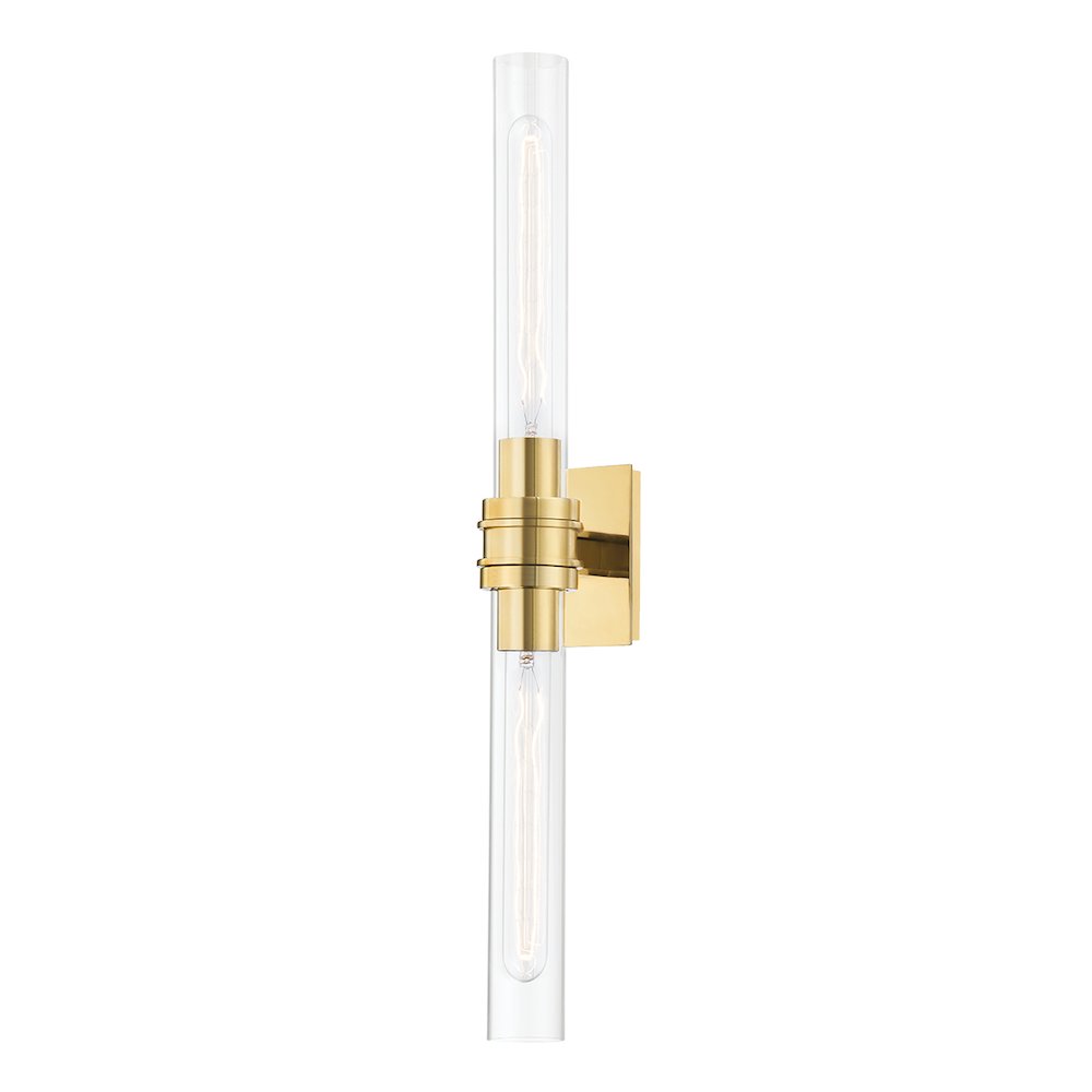 Oakfield Wall Sconce, Aged Brass. Picture 1