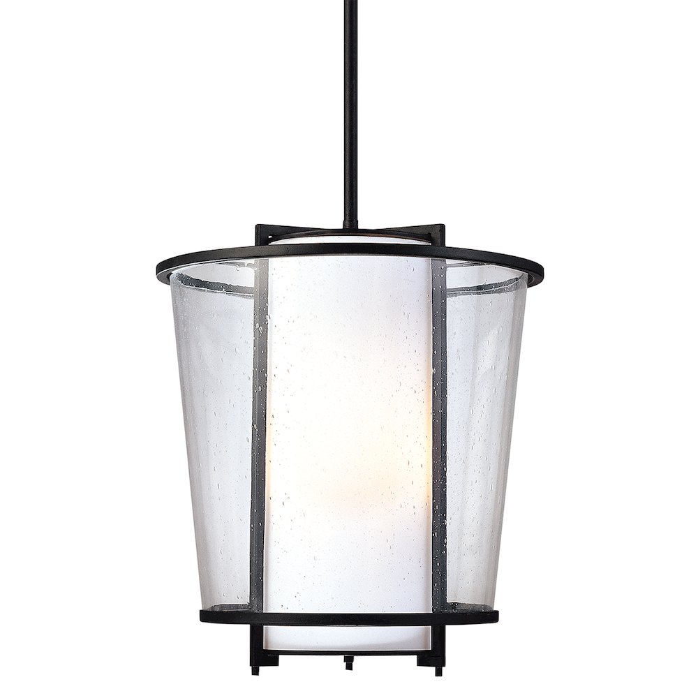 Bennington Exterior Pendant, Texture Black. Picture 1