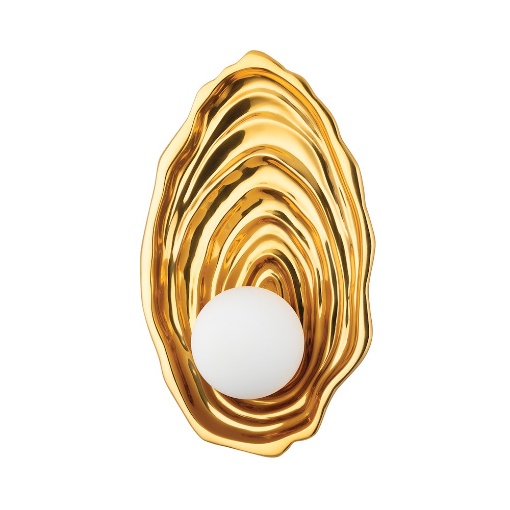Elie Wall Sconce, Vintage Polished Brass. Picture 1