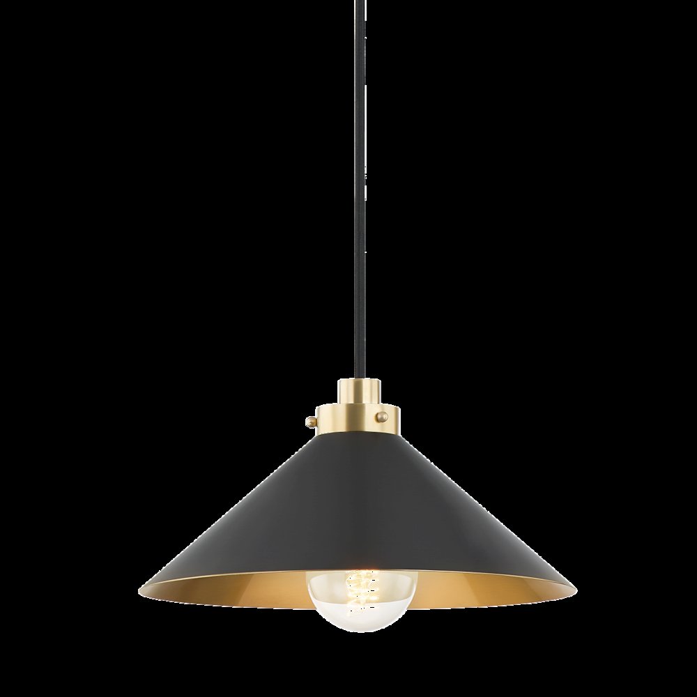 Clivedon Pendant, Aged Brass. Picture 1