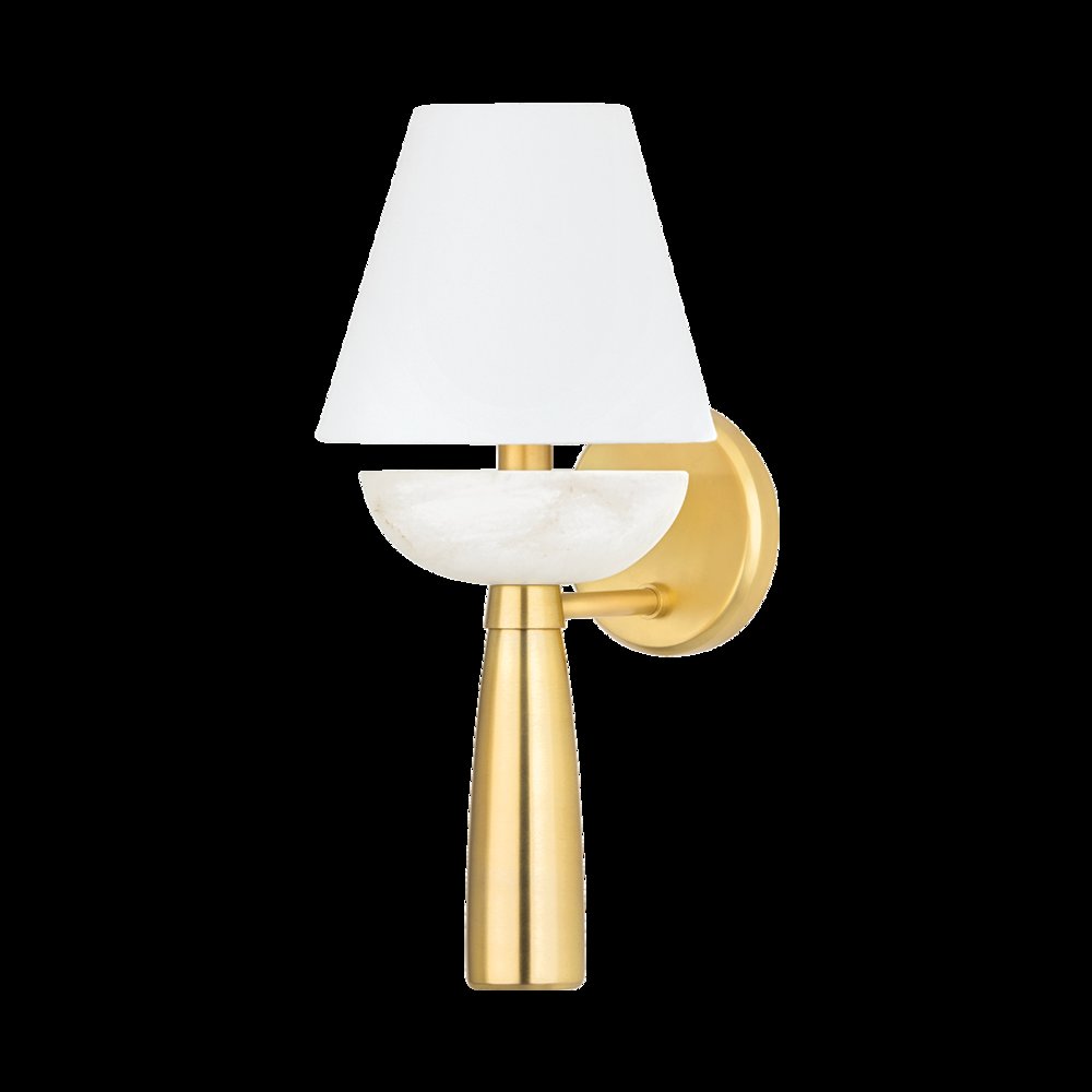 New Windsor Wall Sconce, Aged Brass. Picture 1