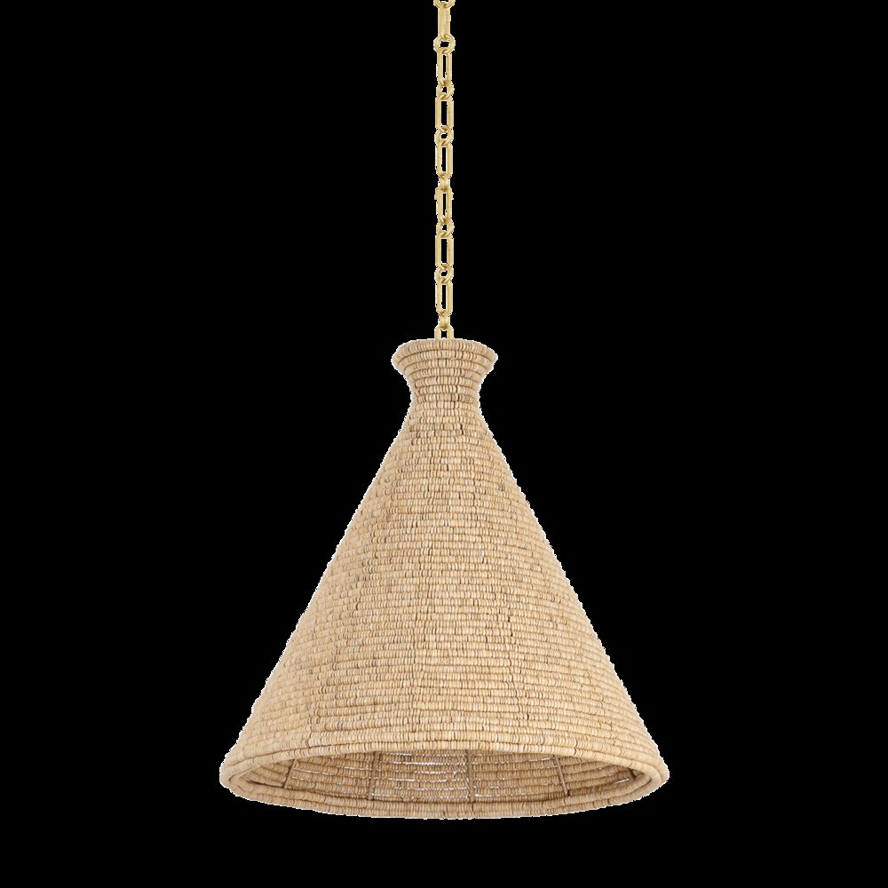 Tallman Pendant, Vintage Gold Leaf. Picture 1