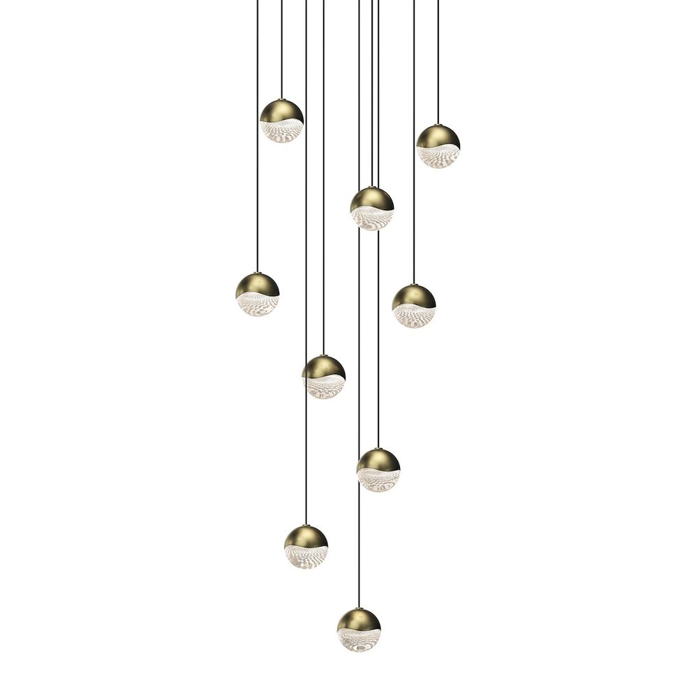 Grapes Pendant, Brass. Picture 1