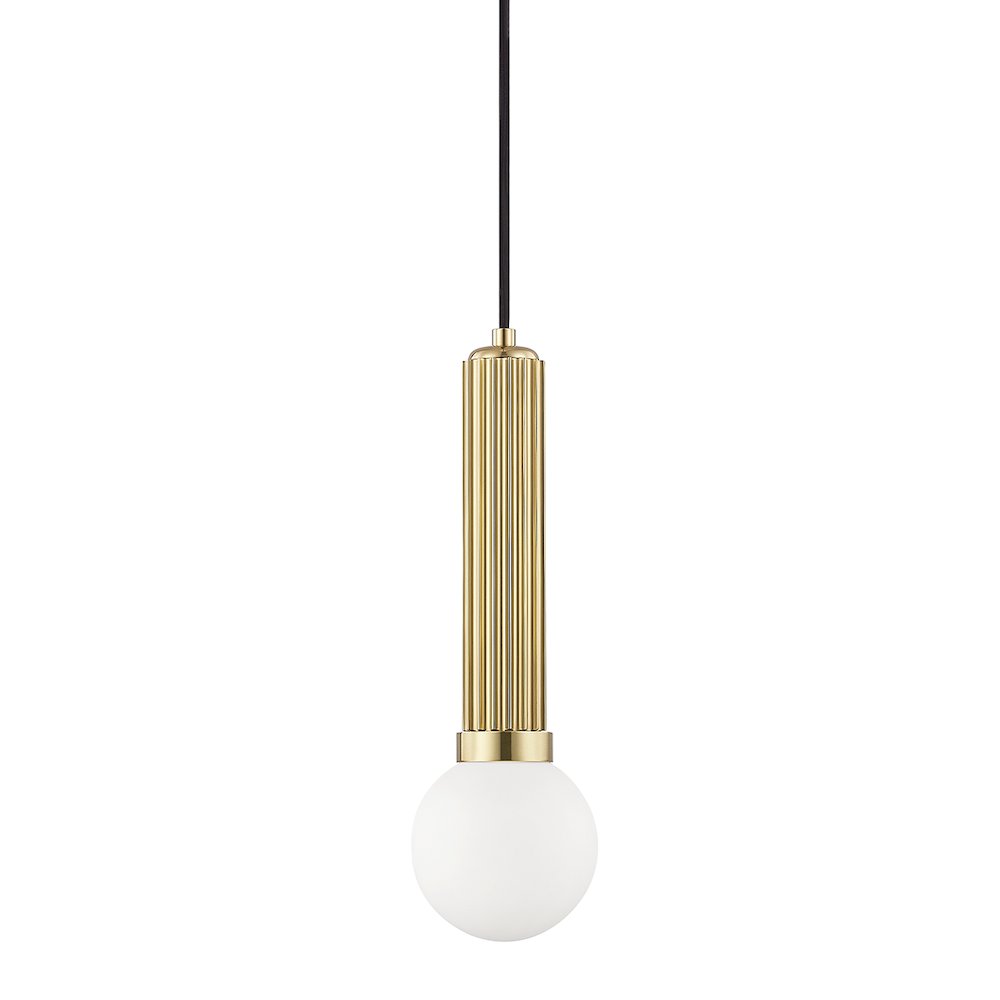 Reade Pendant, Aged Brass. Picture 1