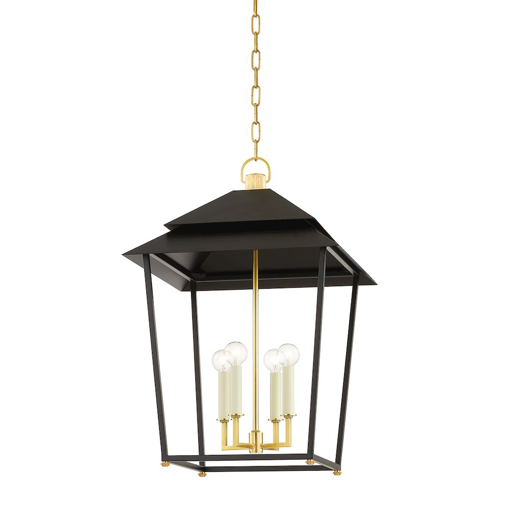 Natick Lantern, Aged Brass. Picture 1