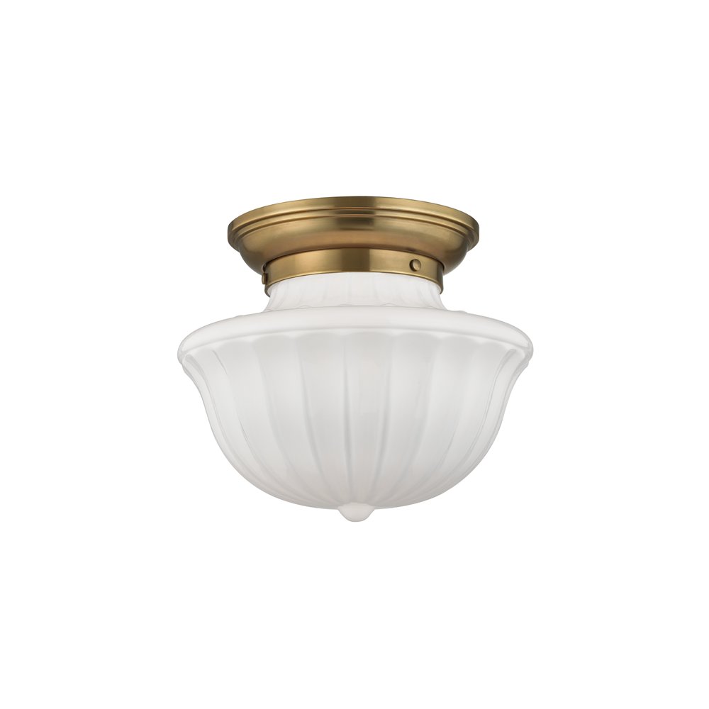 Dutchess Flush Mount, Aged Brass. Picture 1