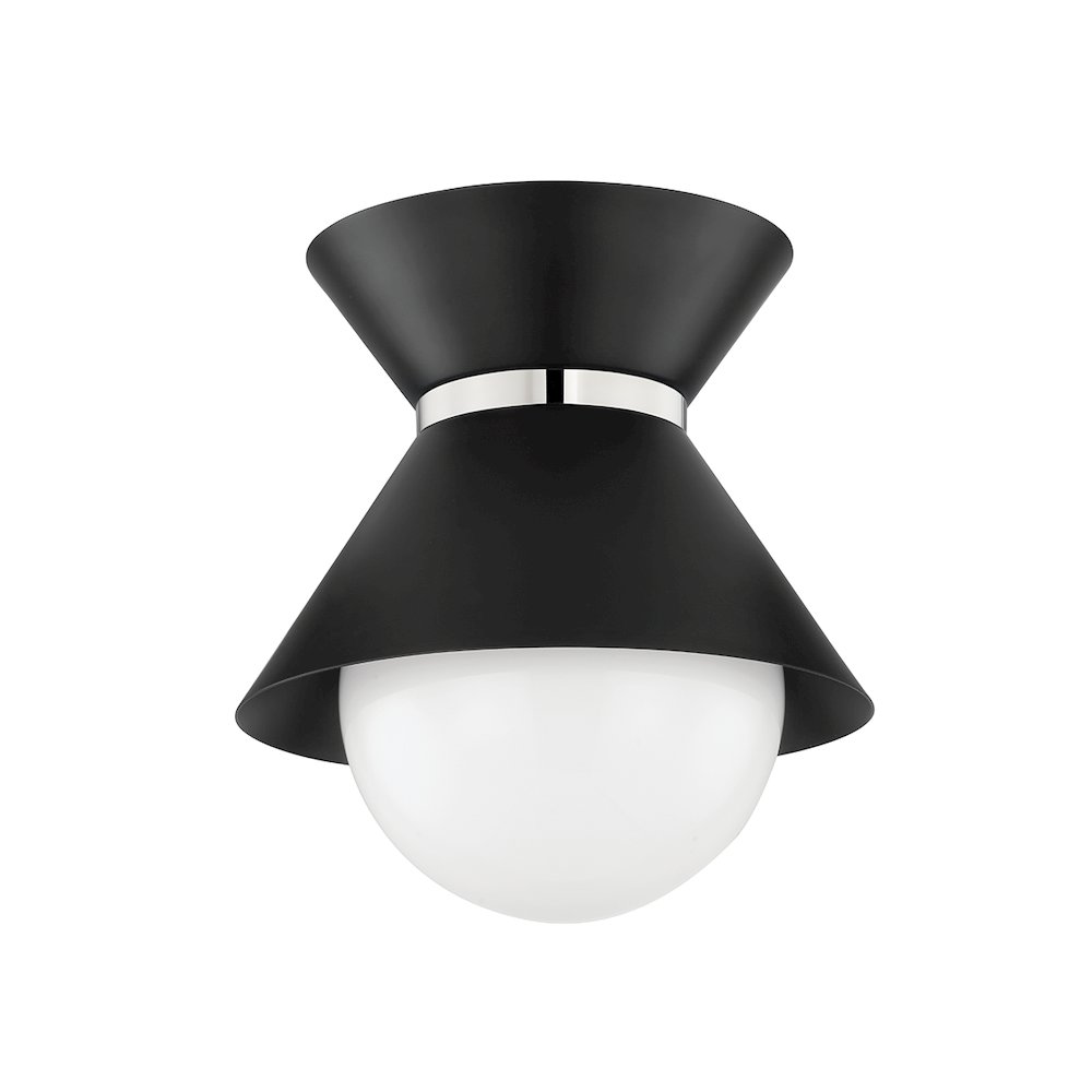 Scout Flush Mount, Soft Black. Picture 1