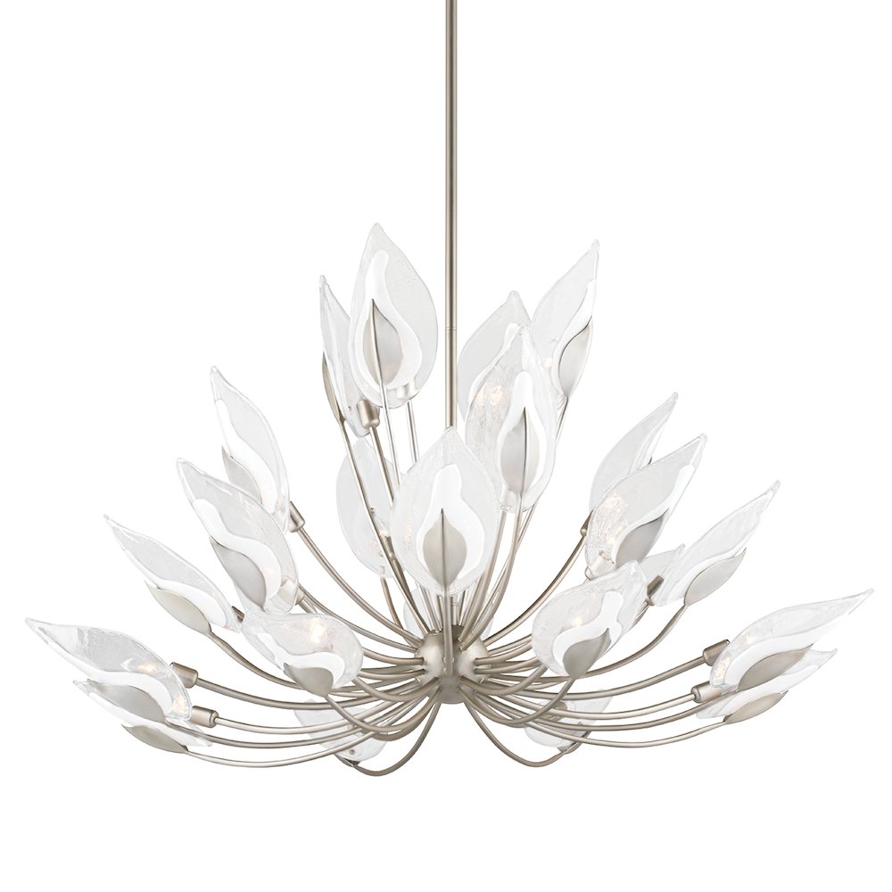 Blossom Chandelier, Silver Leaf. Picture 1