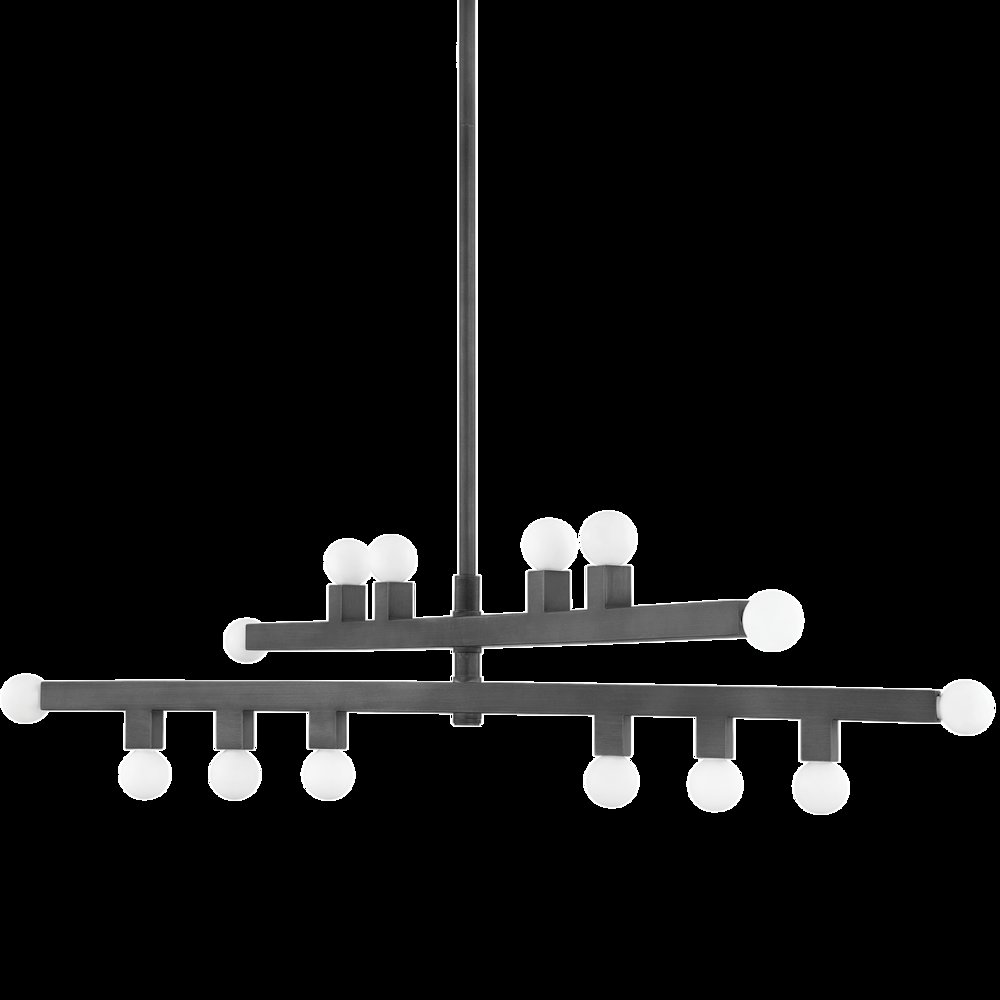 Sutter Chandelier, Graphite. Picture 1