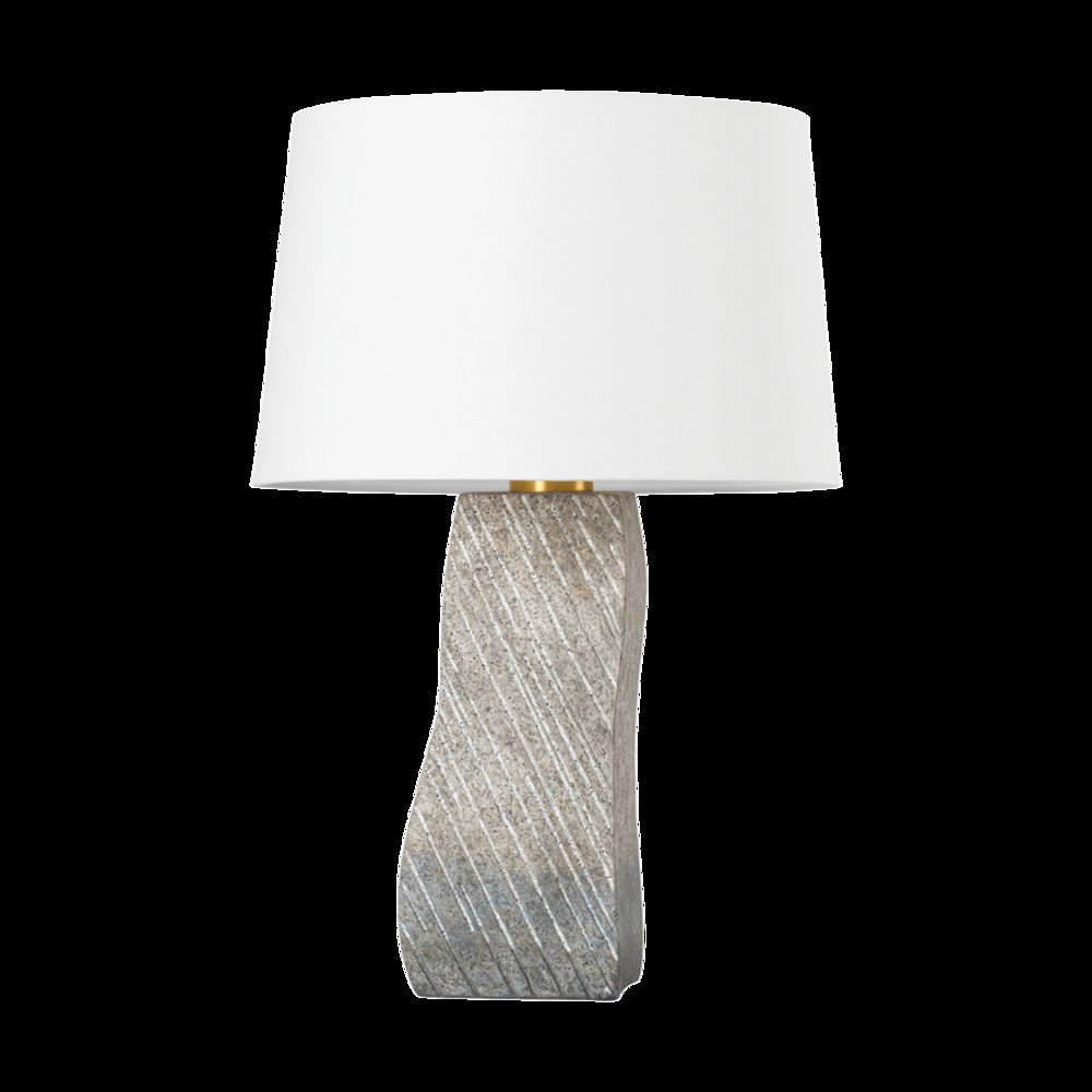 Raiden Table Lamp, Aged Brass. Picture 1