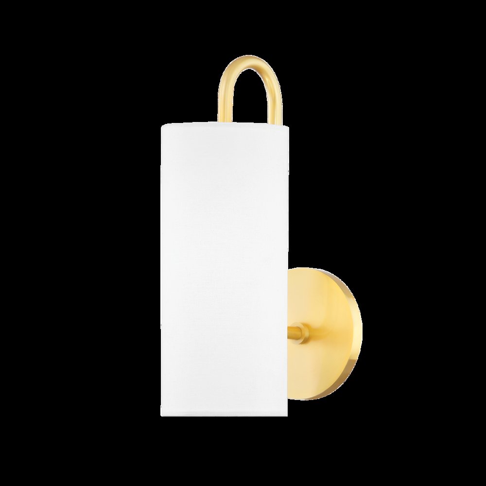 Freda Wall Sconce, Aged Brass. Picture 1