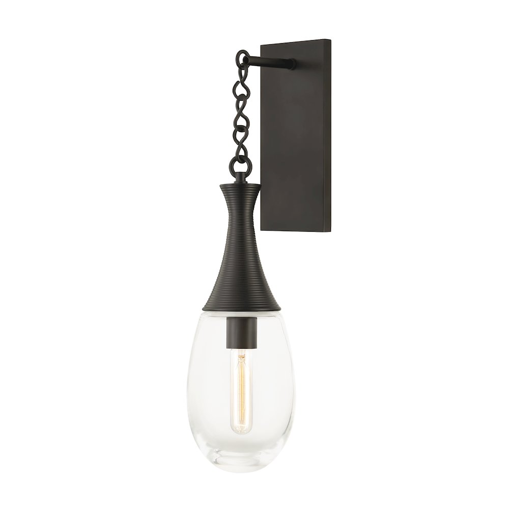 Southold Wall Sconce, Black Brass. Picture 1